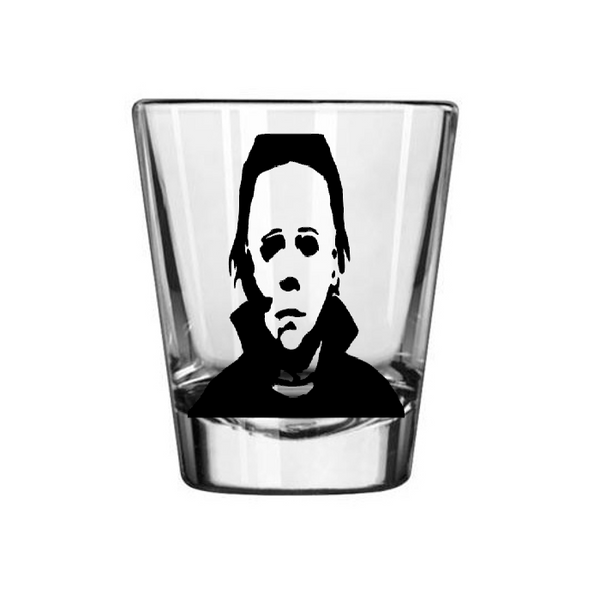 Halloween Shot Glass Michael Myers Haddonfield Killer Slasher Boogeyman Supernatural Horror Psycho Paranormal Nerd Geek Free Shipping Merch Massacre