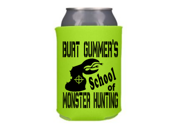 Tremors Burt Gummer Can Cooler Sleeve Bottle Holder Graboid Free Shipping Merch Massacre