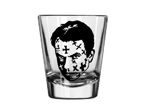 Mouth of Madness Shot Glass Sutter Cane? Horror Sci Fi Lovecraft Free Shipping Merch Massacre