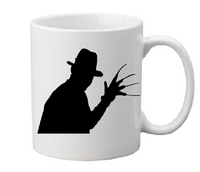 Nightmare on Elm Street Mug Coffee Cup White Freddy Krueger Glove Slasher Serial Killer Dream Warriors Horror Halloween Free Shipping Merch Massacre
