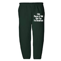Happy Gilmore Unisex Sweatpants Pants S-5X Adult Clothes I Eat Pieces of Shit Like You For Breakfast Funny Quote Comedy Free Shipping Merch Massacre