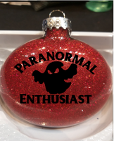 Paranormal Ornament Glitter Christmas Shatterproof Enthusiast Ghost Spirit Hunter Investigator Supernatural Sci Fi Horror Free Shipping Merch Massacre
