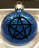 Witch Ornament Christmas Glitter Shatterproof Pentagram Wicca Wiccan Magic Coven Witches Witchcraft Horror Halloween Free Shipping Merch Massacre