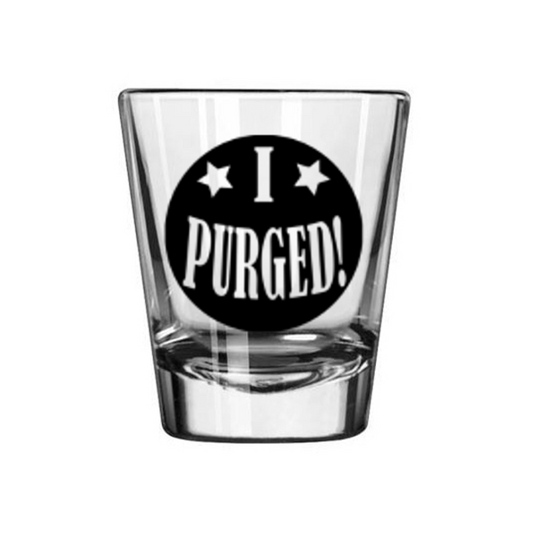Purge Shot Glass I Purged America Skull Anarchy Horror Slasher Free Shipping Merch Massacre