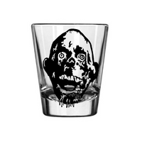 Return of the Living Dead Shot Glass Tarman Tar Man Brains! Zombie Zombies Horror Sci Fi Funny LOL Nerd Geek Halloween Free Shipping Merch Massacre