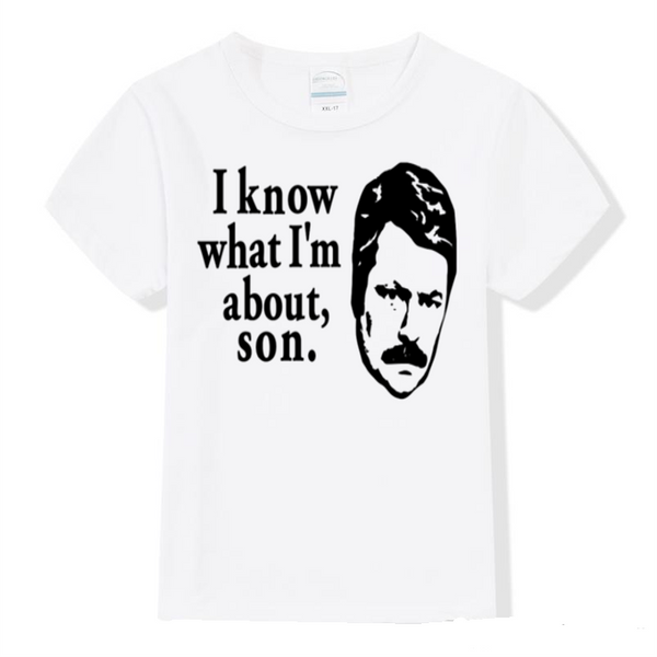 Parks and Rec About Son T Shirt Kids Youth Toddler Clothing 2T-Youth XL Ron Swanson Merch Massacre Free Shipping