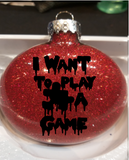 Saw Ornament Christmas Shatterproof Disc I Want To Play a Game Jigsaw Torture Porn Serial Killer Billy  Horror Halloween Free Shipping Merch Massacre