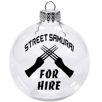 Gamer Ornament Christmas Shatterproof Disc Shadowrun Shadow Run Street Samurai Decker For Hire Sci Fi RPG Tabletop Free Shipping Merch Massacre
