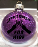 Gamer Ornament Glitter Christmas Shatterproof Shadowrun Shadow Run Street Samurai Decker For Hire Sci Fi RPG Tabletop Free Shipping Merch Massacre
