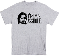 Escape From New York T Shirt Adult Clothes S-5X Snake Plissken I'm an Asshole Funny Eighties 80s Action Sci Fi Unisex Free Shipping Merch Massacre