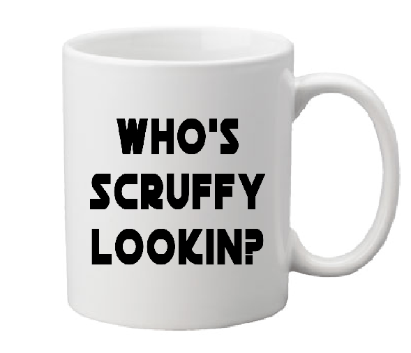 Sci Fi Mug Coffee Cup White Who's Scruffy Lookin? Star Nerfherder Nerf Herder Funny Quote Science Fiction War Free Shipping Merch Massacre