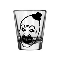 Terrifier Shot Glass Art the Clown Serial Killer True Crime Creepy Scary Slasher Horror Nerd Geek Halloween Free Shipping Merch Massacre