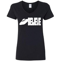 Paranormal UFO Ladies V Neck T Shirt Adult S-3X Believe Flying Saucer Unidentified Cryptid Sci Fi Supernatural Funny LOL Free Shipping Merch Massacre