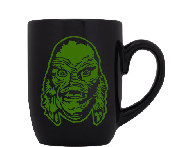 Universal Monsters Mug Coffee Cup Black Creature From the Black Lagoon Gill Man Gillman Classic Horror Free Shipping Merch Massacre