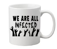 Walking Dead Mug Coffee Cup White We Are All Infected Lucille is Thirsty Walker Zombie Undead Living Negan Horror Halloween Shipping Merch Massacre