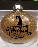 Witch Ornament Christmas Glitter Shatterproof Disc Wicked Magic Magick Wicca Witches Witchcraft Scary Horror Halloween Free Shipping Merch Massacre