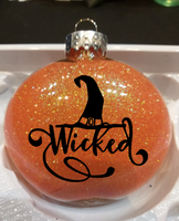 Witch Ornament Christmas Glitter Shatterproof Disc Wicked Magic Magick Wicca Witches Witchcraft Scary Horror Halloween Free Shipping Merch Massacre