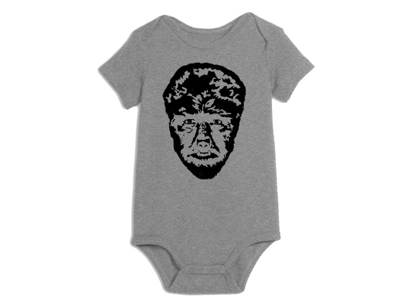 Universal Monsters Baby Infant Youth Bodysuit Romper NB-24 Months Wolf Man Wolfman Werewolf Lon Chaney Monster Horror Free Shipping Merch Massacre