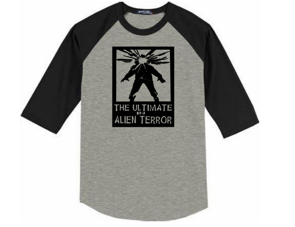 The Thing 3/4 Raglan Baseball Shirt Adult XS-3X Horror Alien Terror Free Shipping Merch Massacre