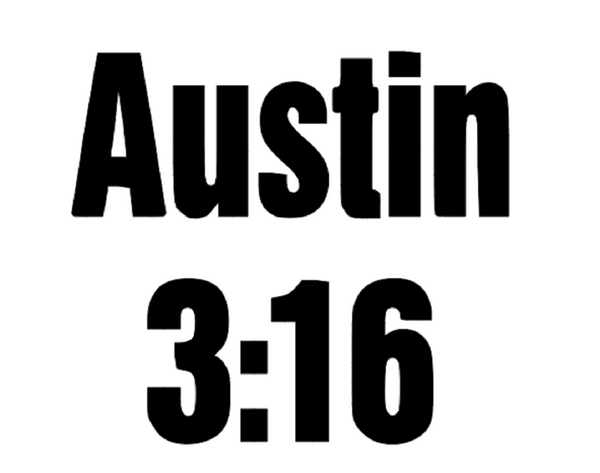 Austin 3:16 Stone Cold Steve Austin Wrestling Vinyl Decal Sticker Horror Free Shipping Merch Massacre