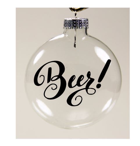 Beer Ornament Christmas Shatterproof Disc Holiday Free Shipping Merch Massacre