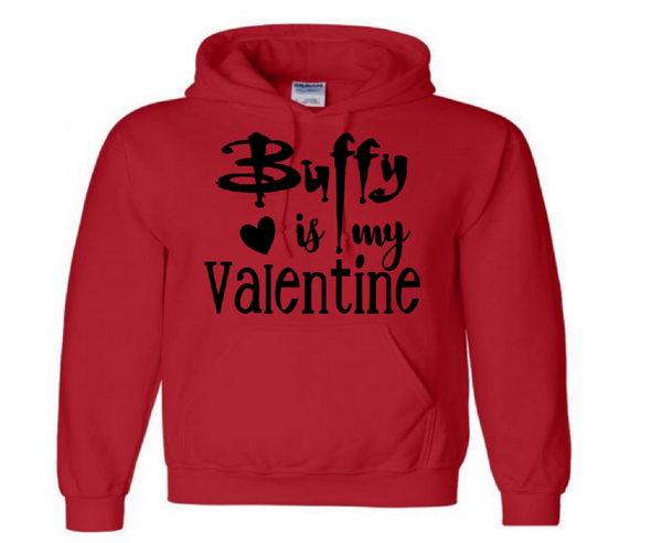 Buffy the Vampire Slayer Valentine Hoodie Unisex Pullover Hooded Sweatshirt Adult S-5X Clothes Horror Free Shipping Merch Massacre