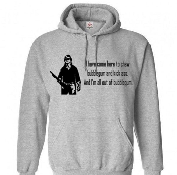 They Live Hoodie Unisex Pullover Hooded Sweatshirt Chew Bubblegum Kick Ass Adult S-5X Clothes Horror Free Shipping Merch Massacre