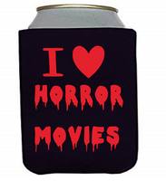 I Love Horror Movies Can Cooler Sleeve Bottle Holder Free Shipping Merch Massacre