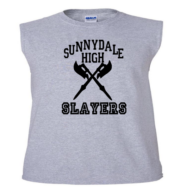 Buffy the Vampire Slayer Tank Top Sleeveless Unisex Shirt Adult Sunnydale High Slayers S-2X Merch Massacre Free Shipping