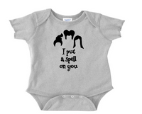 Witch Spell On You Baby Infant Youth Bodysuit Romper NB-24 Months Horror Free Shipping Merch Massacre