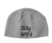 Stay Weird Beanie Knitted Hat Horror Free Shipping Merch Massacre